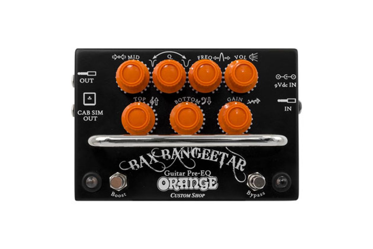 Orange Releases the Bax Bangeetar Guitar Pre-EQ and Rockerverb MKIII Amps