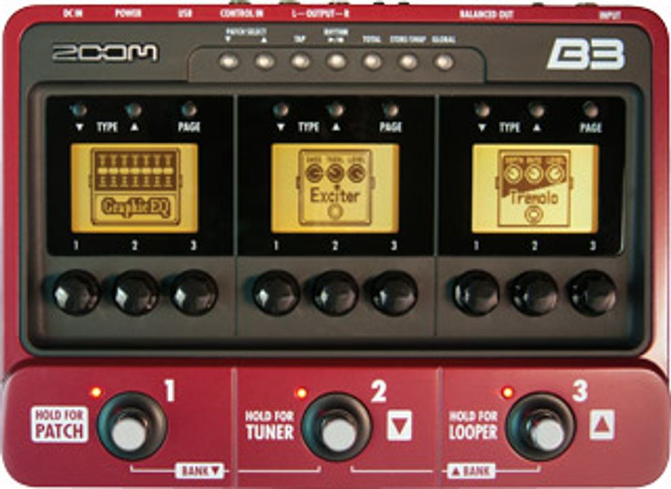 Zoom B3 Bass Effects and Amp Simulator Pedal Review Premier Guitar