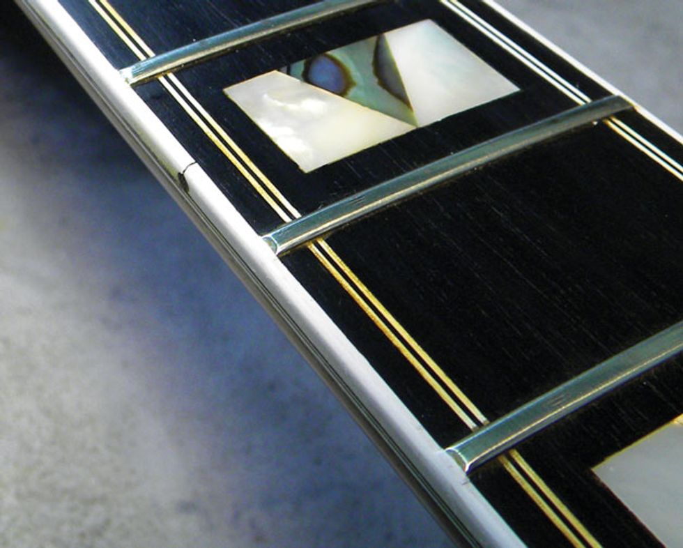 Guitar Shop 101 How to Repair Delaminated Neck Binding Premier Guitar