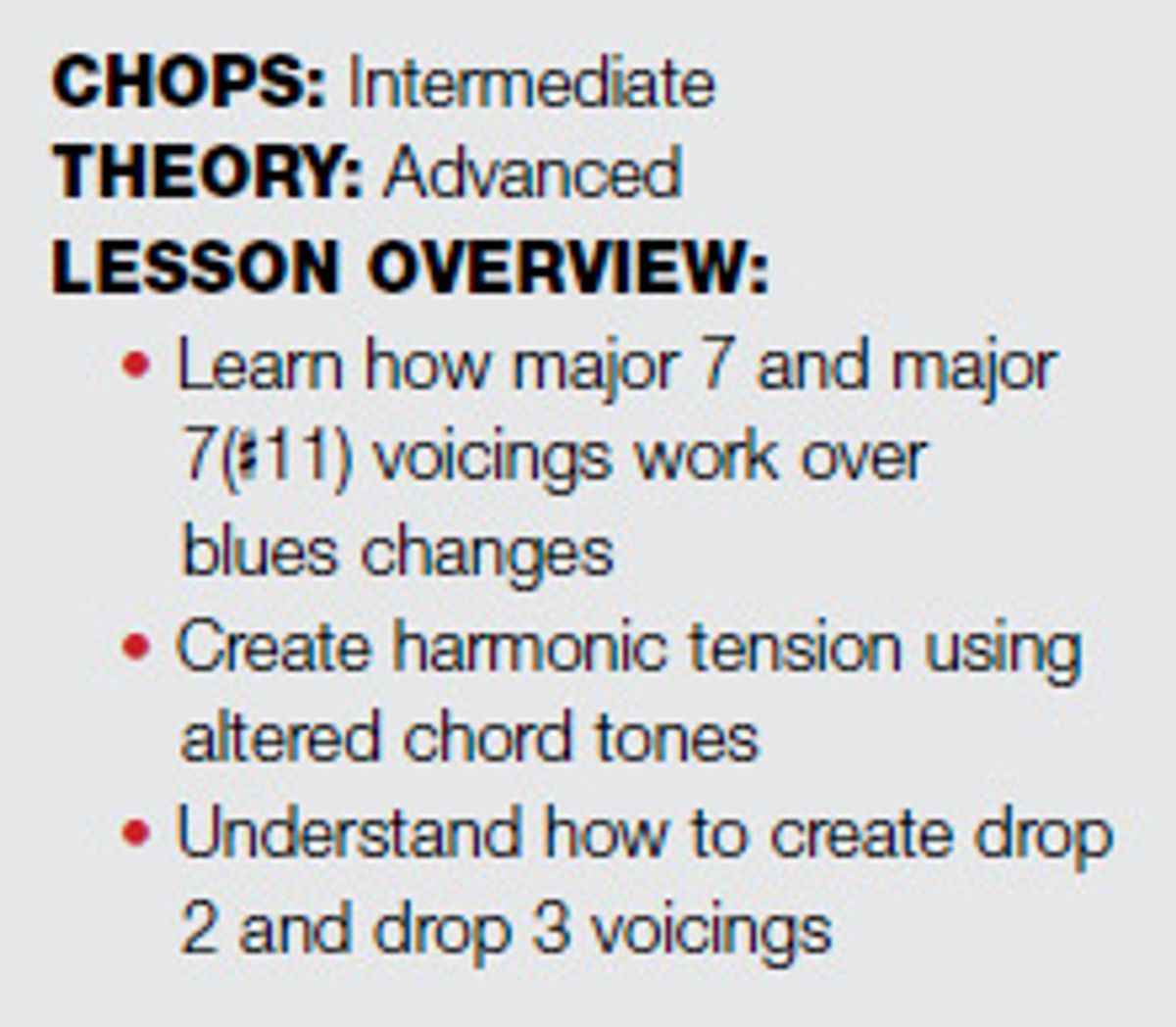 Beyond Blues: Major Chords, Minor Blues