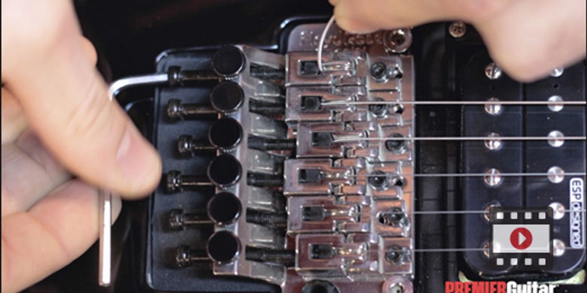 DIY How to String a Floyd Rose Premier Guitar