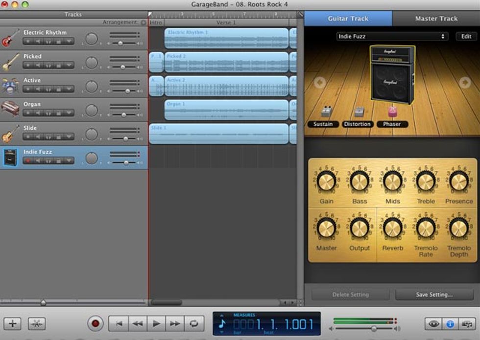 GarageBand '09 Review Premier Guitar