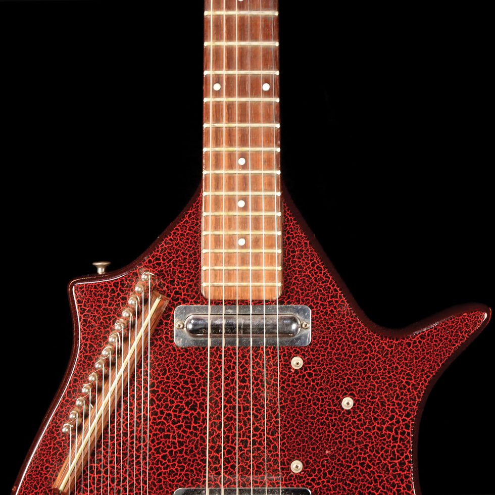 Vintage Vault 1968 Vincent Bell Coral Electric Sitar Premier Guitar