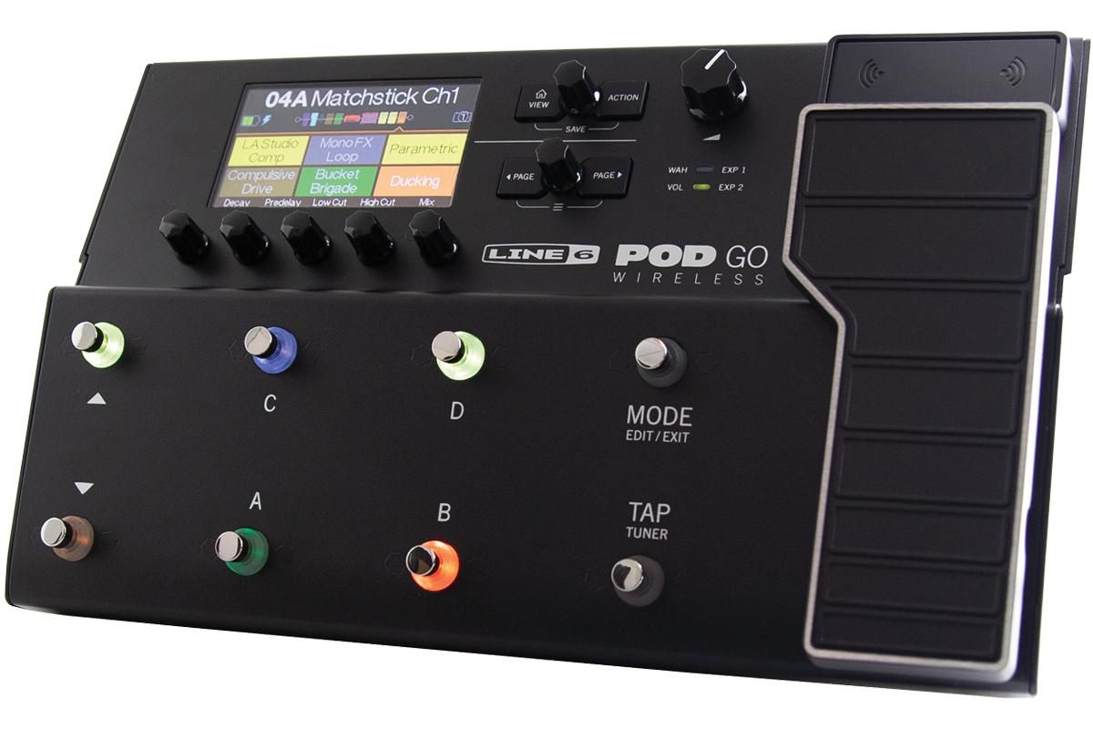 ギター LINE6 POD GO HELIX Line 6 POD Go Wireless Guitar Multi-Effects Processor