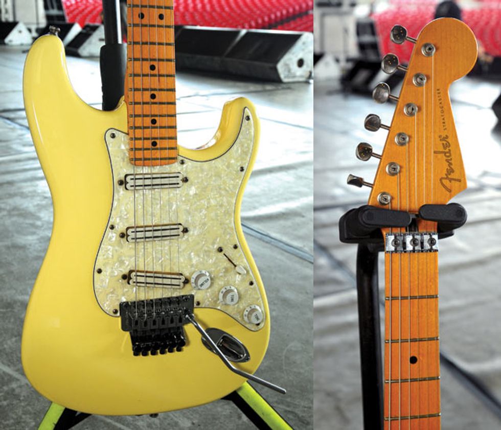 Fender American Standard Strat - Dave Murray (closeup)