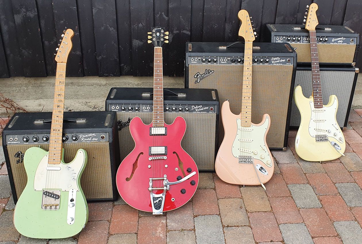 fender amps, fender guitars, gibson es-335
