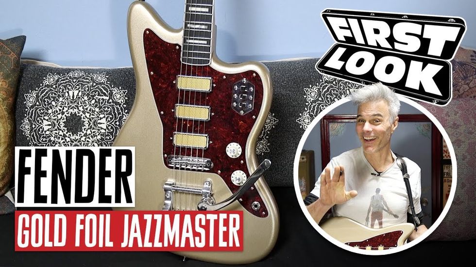 First Look: Fender Gold Foil Jazzmaster thumbnail