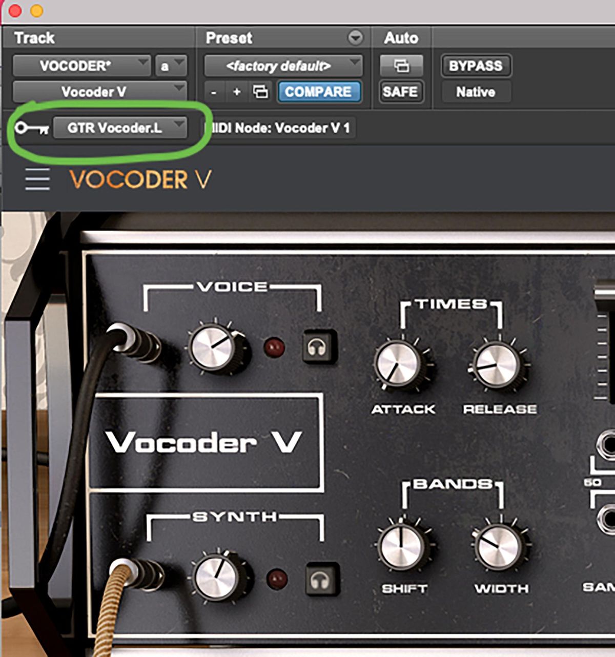 Using Vocoders to Harmonize with Guitar Tracks