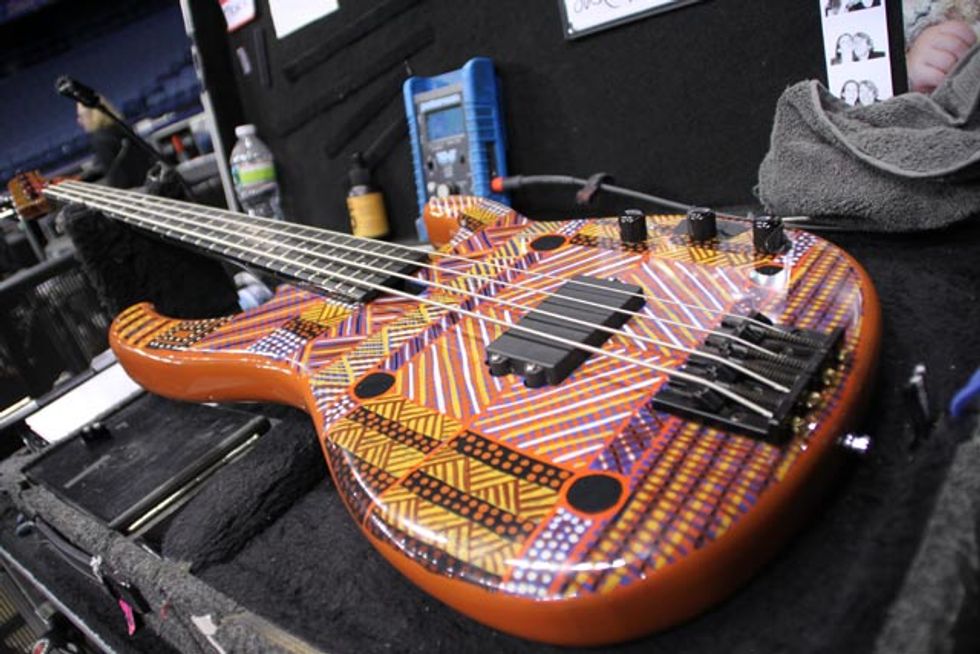 Flea's Modulus Aboriginal-painted Bass