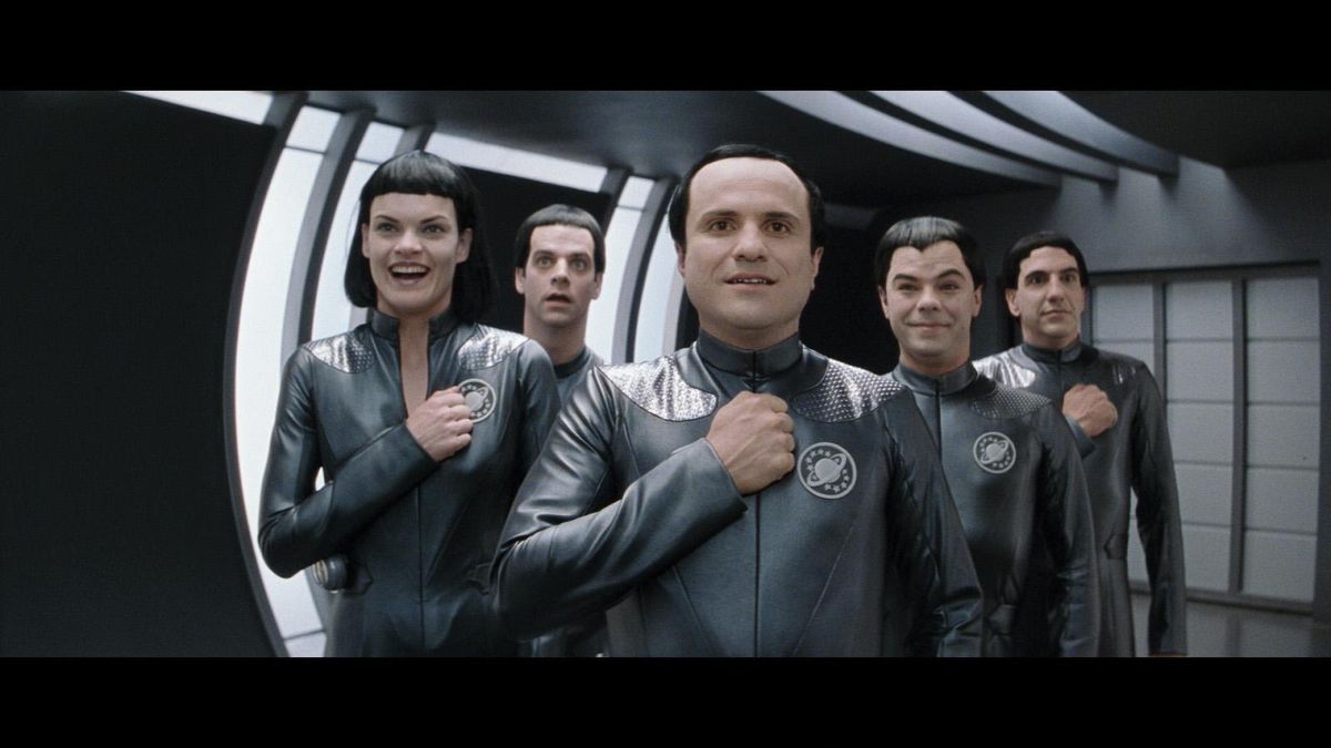 Galaxy Quest Mathesar the Thermian (center)