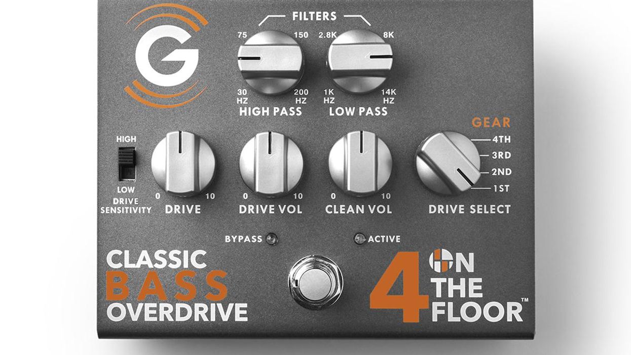 Genzler 4 on the floor bass overdrive pedal