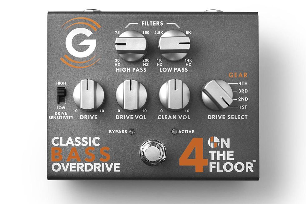 Genzler 4 on the floor bass overdrive pedal
