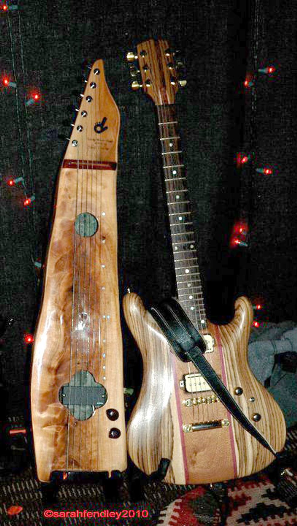 George Dudley's Sipsey River Steel and Drake Guitars Zebra