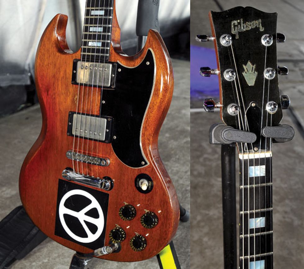 Gibson SG - Adrian Smith (closeup)
