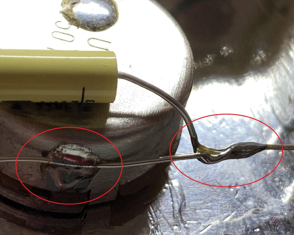 Grounding Passive Guitar (and Bass) Circuits, Part 1 - Image 6 - soldering spot