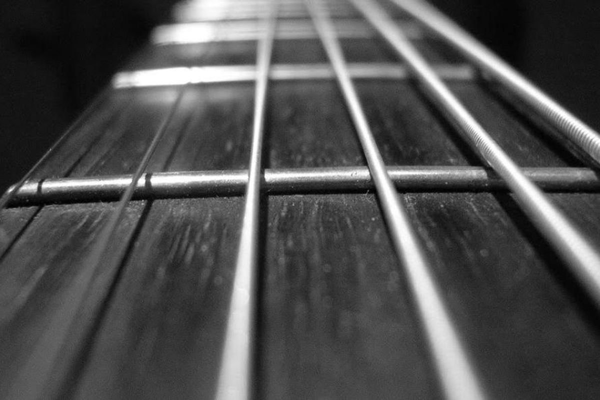 guitar fretboard