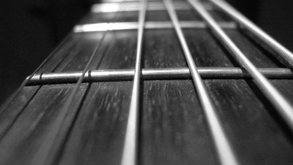 guitar fretboard