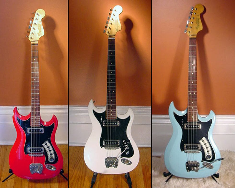Hagstrom II in Blue, Red, and White