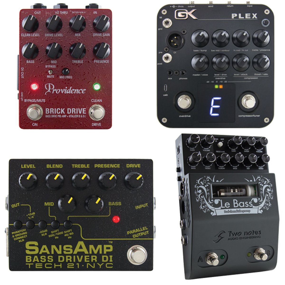 Bass OD/DI/Preamp Pedal Roundup
