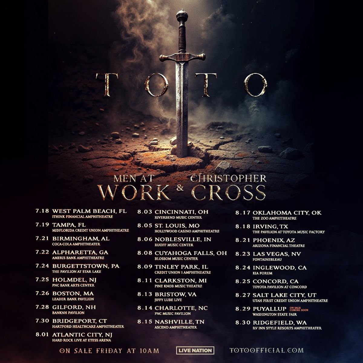 Toto, Men At Work, and Christopher Cross Announce Summer Tour