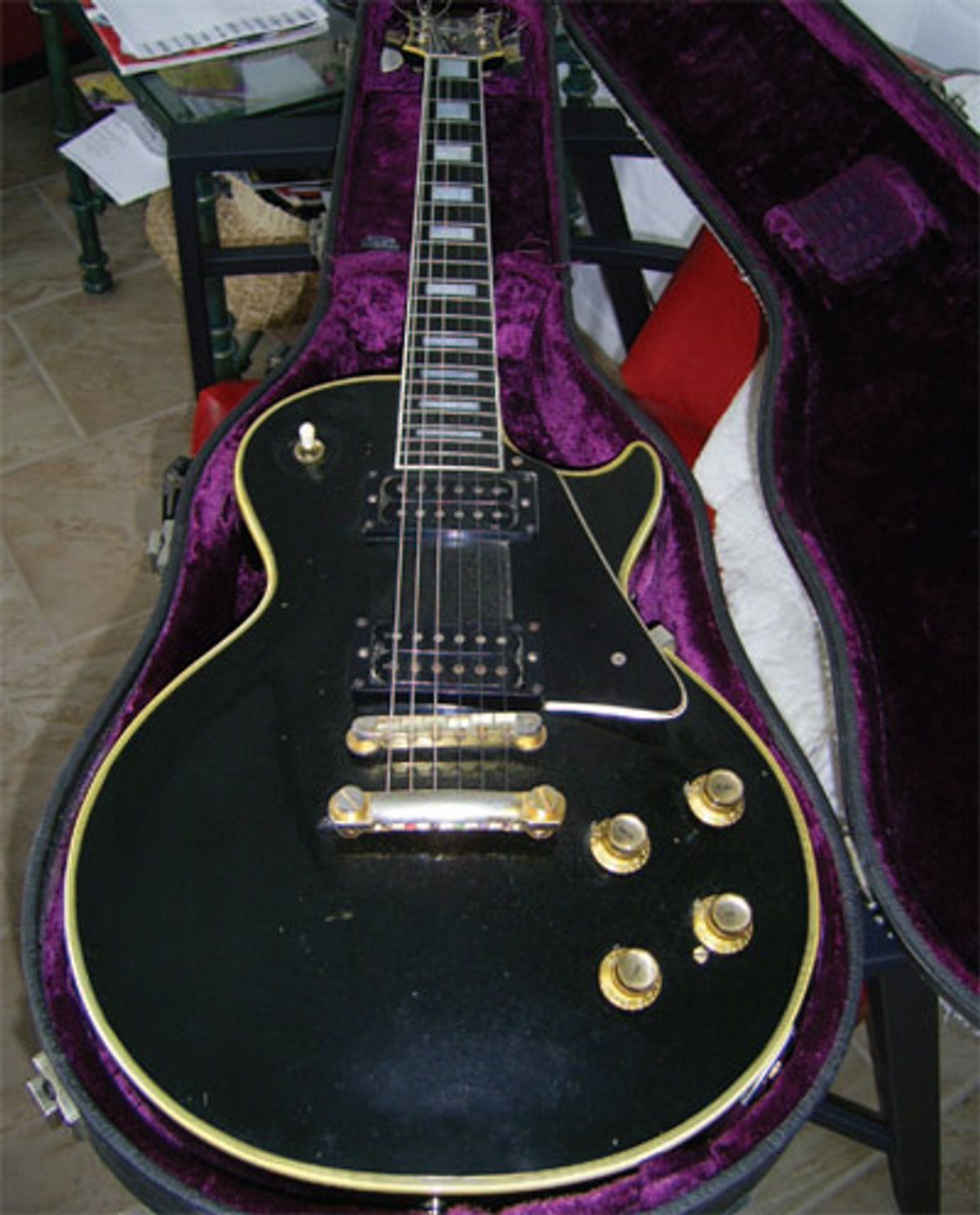 1968 Gibson Les Paul Custom Reissue Black Beauty Fretless Wonder