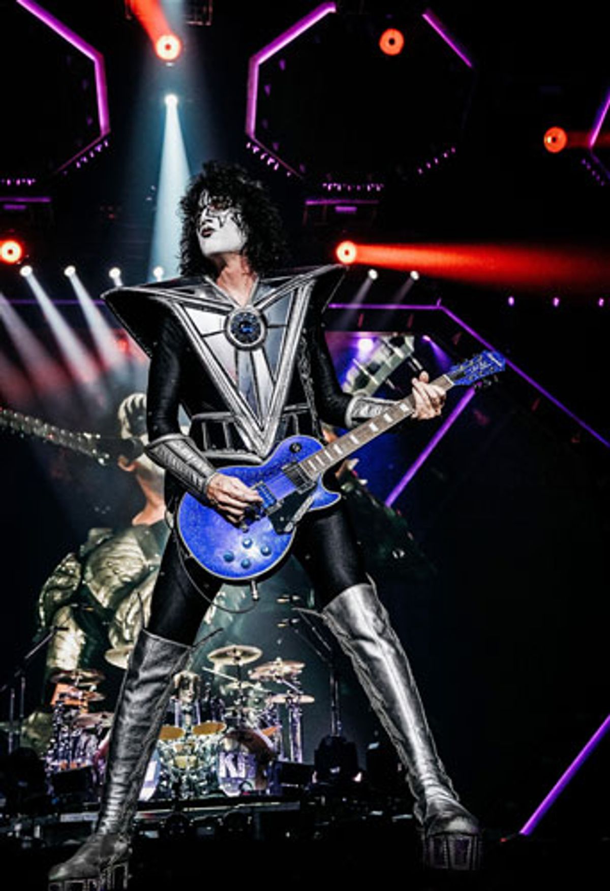 Epiphone Releases the Tommy Thayer Electric Blue Les Paul Outfit