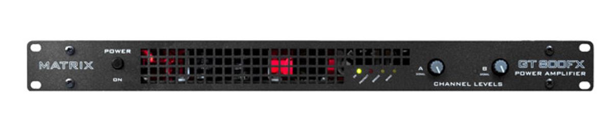 Matrix Releases GT800FX Rackmount Amps