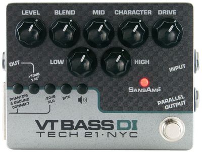 Tech 21 SansAmp VT Bass DI Review - Premier Guitar 