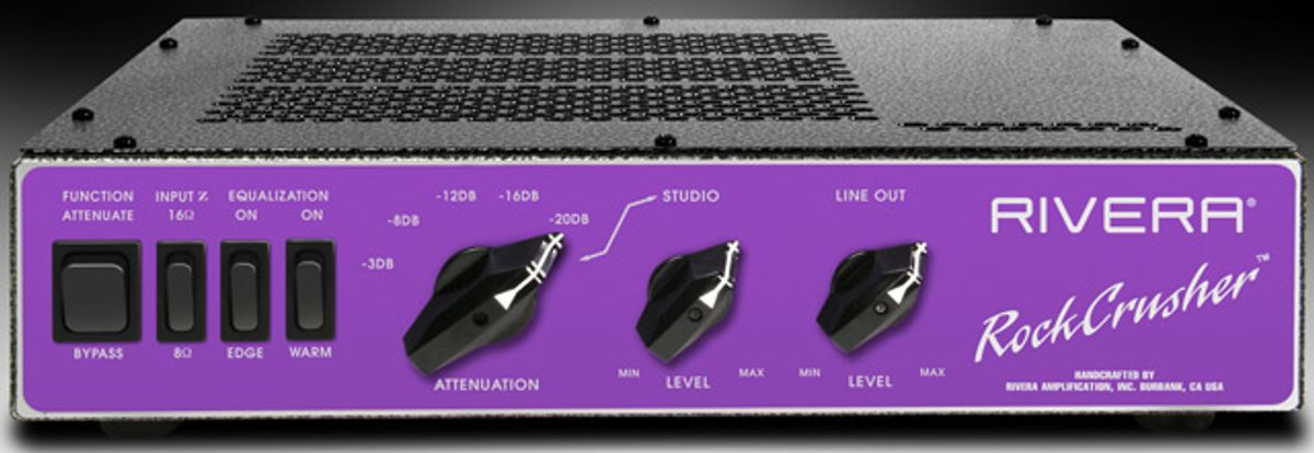 Rivera Unveils RockCrusher Power Attenuator/Load Box