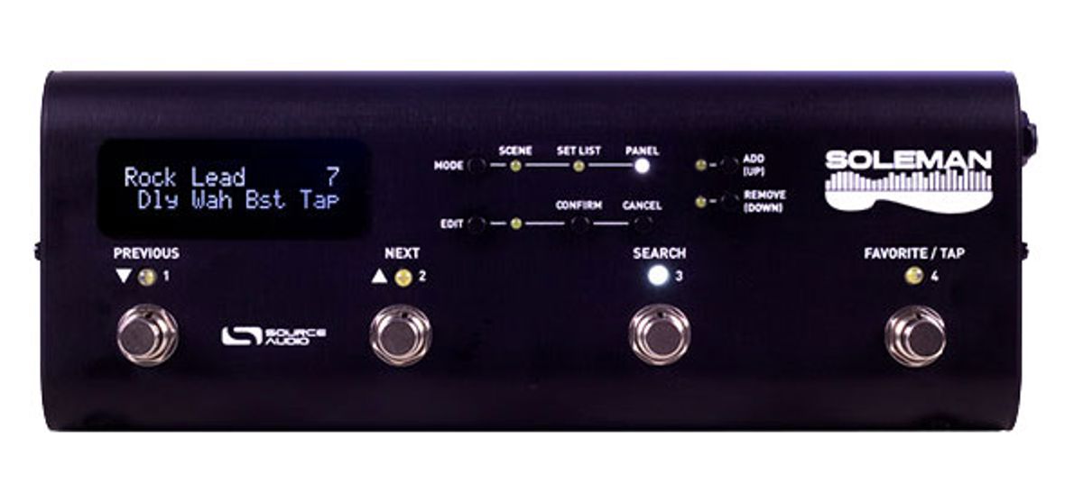 Source Audio Releases the Soleman MIDI Foot Controller