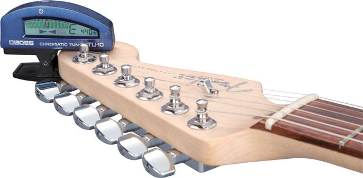 BOSS Announces the New TU-10 Clip-On Chromatic Tuner