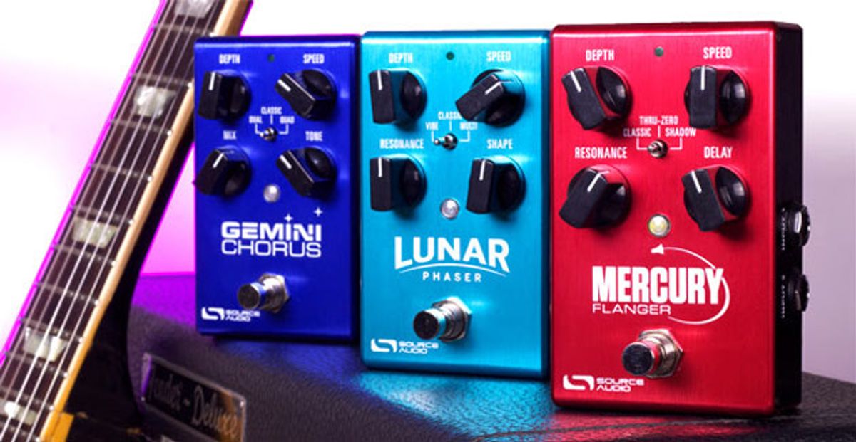 Source Audio Unveils the Gemini Chorus, Lunar Phaser, and Mercury Flanger