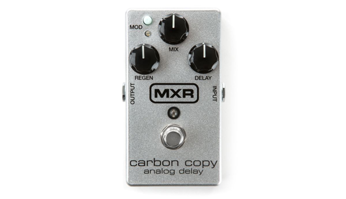 MXR Announces 10th Anniversary Carbon Copy Analog Delay
