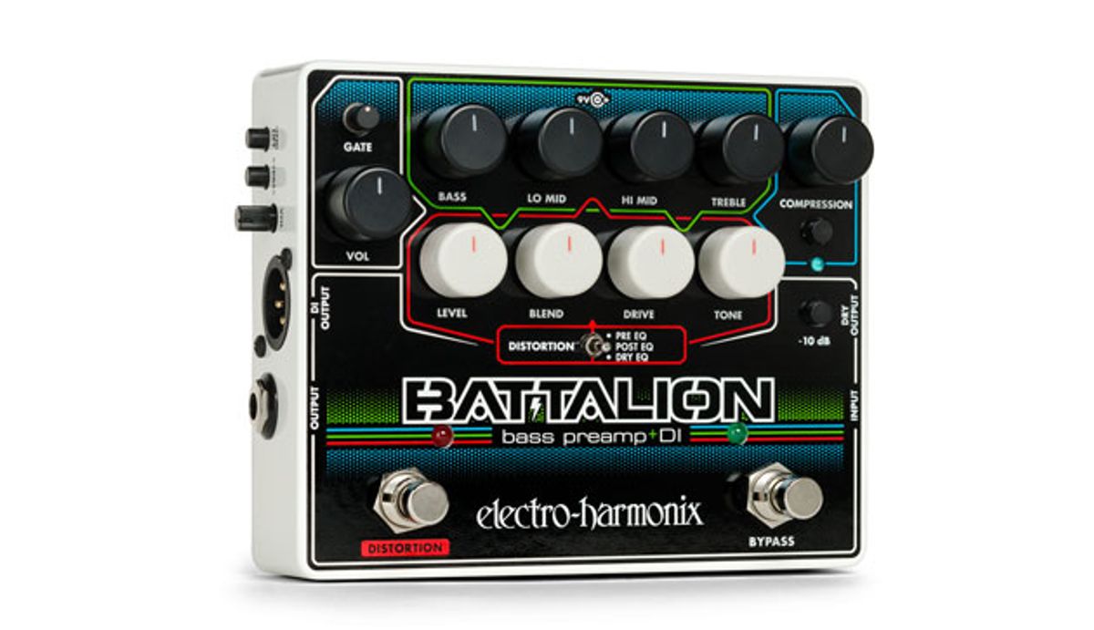 Electro-Harmonix Introduces the Battalion Bass Preamp