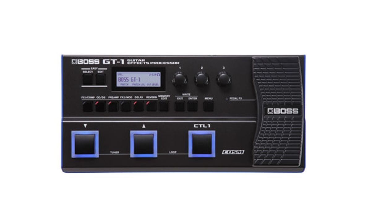 Boss Announces GT-1 Guitar Effects Processor