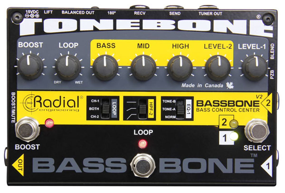 Radial Engineering Releases the Bassbone V2