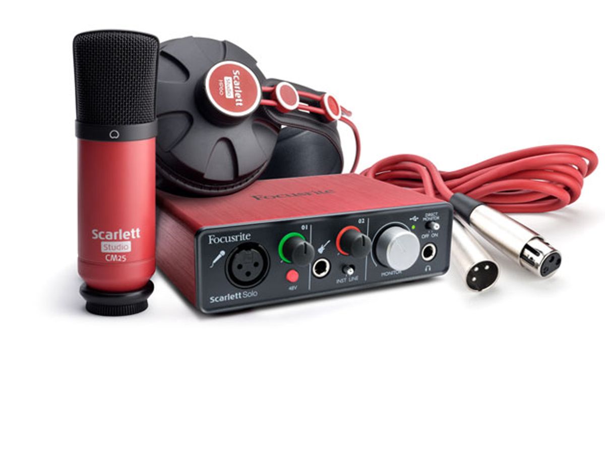 Focusrite Introduces the Scarlett Solo Studio Pack