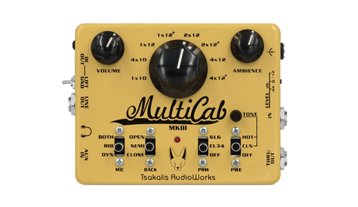 Tsakalis AudioWorks Introduces the MultiCab MK3 Cabinet Simulation & PreAmp
