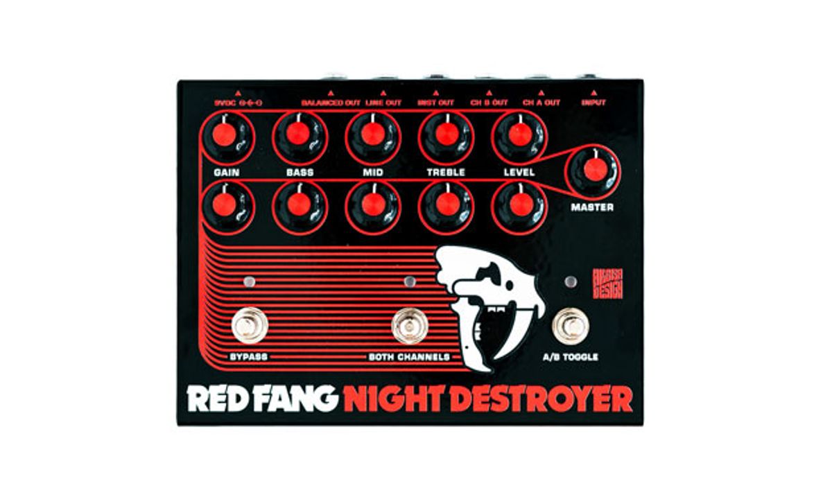 Hilbish Design and Red Fang Introduce the Night Destroyer Preamp Pedal