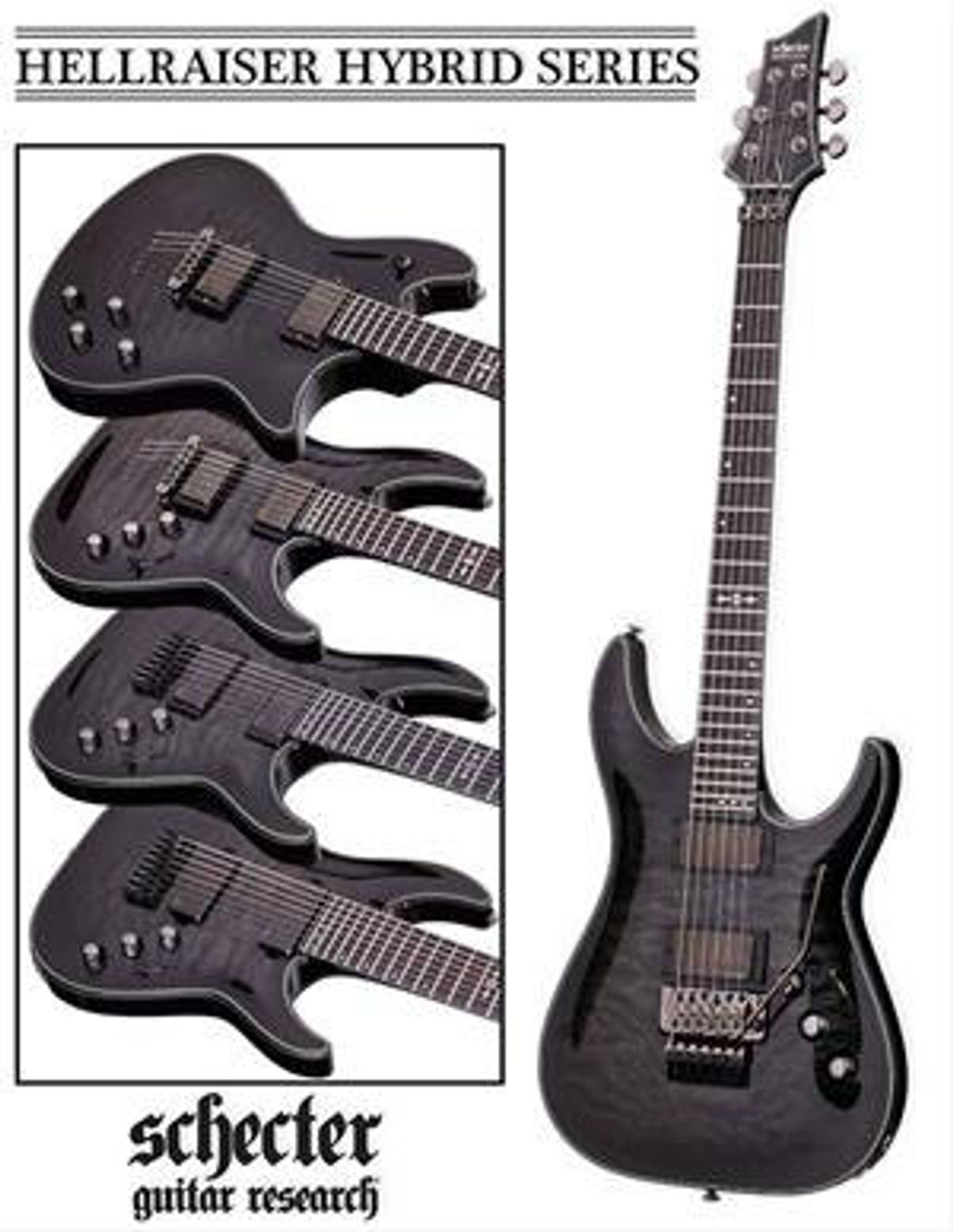 Schecter Announces Hellraiser Hybrid Collection and the Return of the C-1 Classic