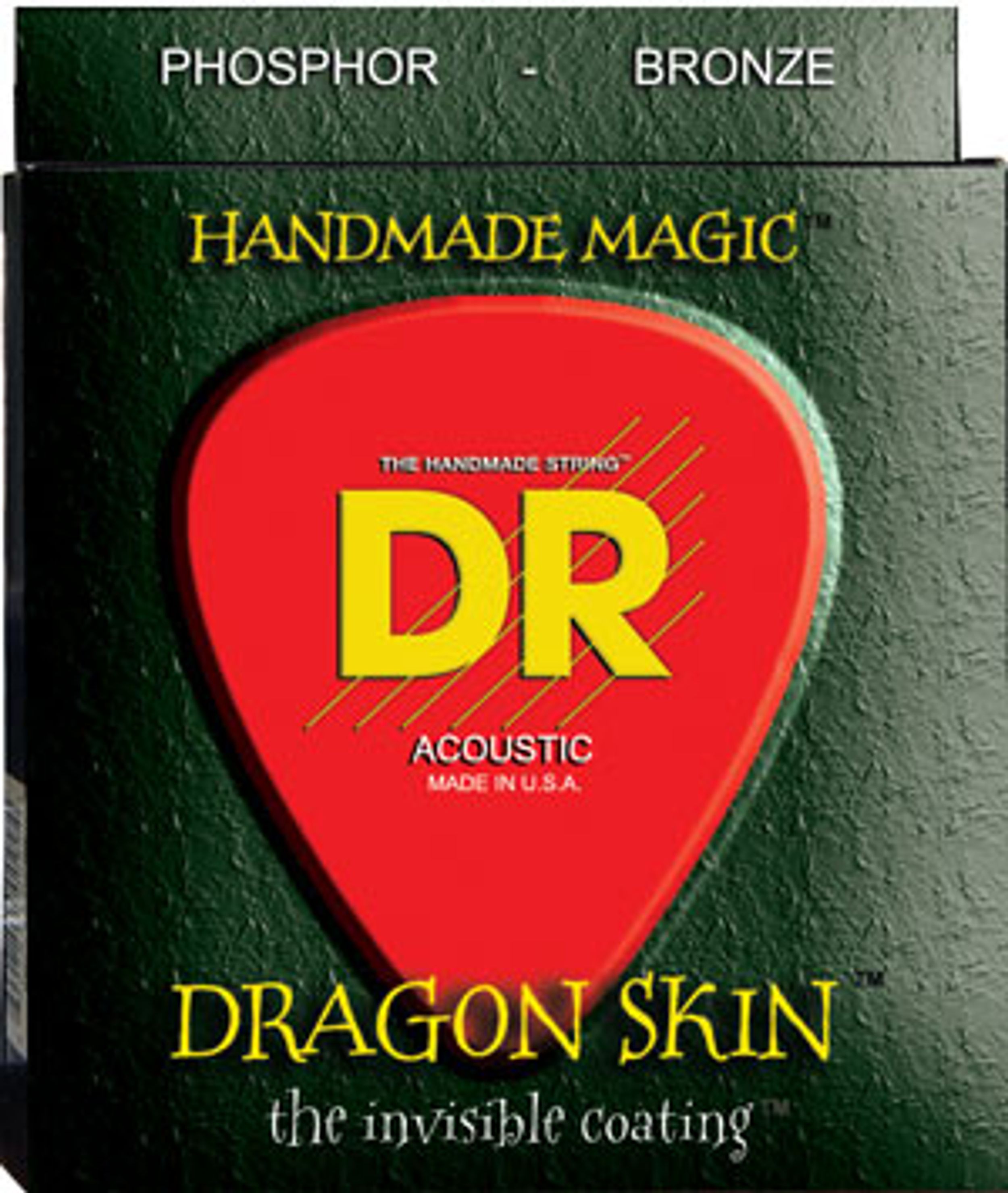 DR Strings Announces Dragon-Skin Clear Coated Acoustic Guitar Strings