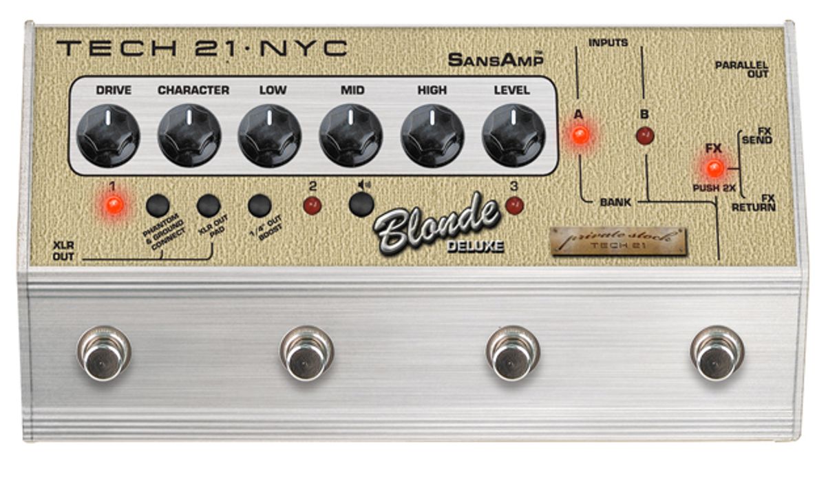 Tech 21’s Blonde Deluxe SansAmp Character Series Now Shipping