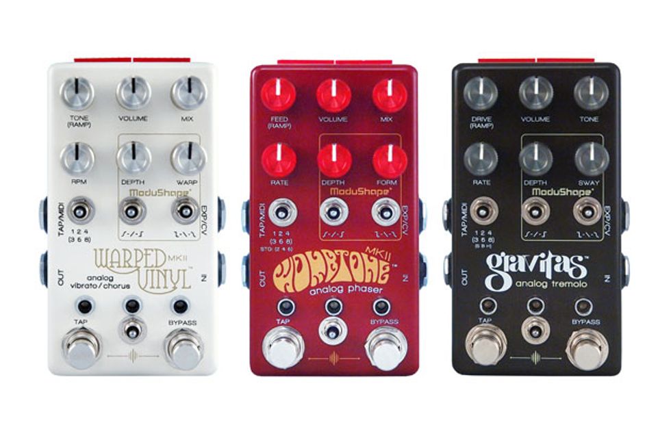 Chase Bliss Audio Unveils the Warped Vinyl mkII, Wombtone mkII, and Gravitas