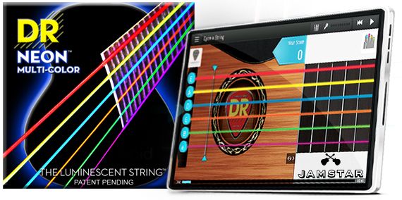 DR Strings Announces NEON Multi-Color Strings and Partnership With Jamstar