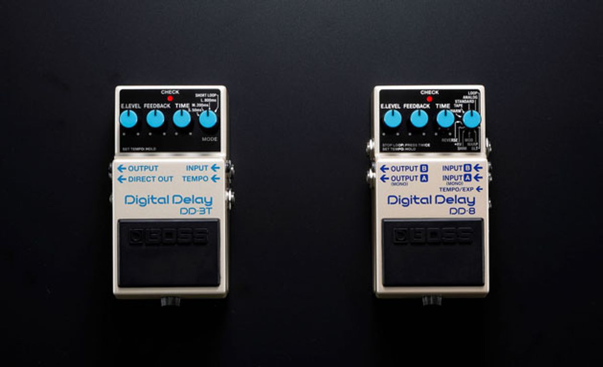 Boss Unveils the DD-3T and DD-8 Delays