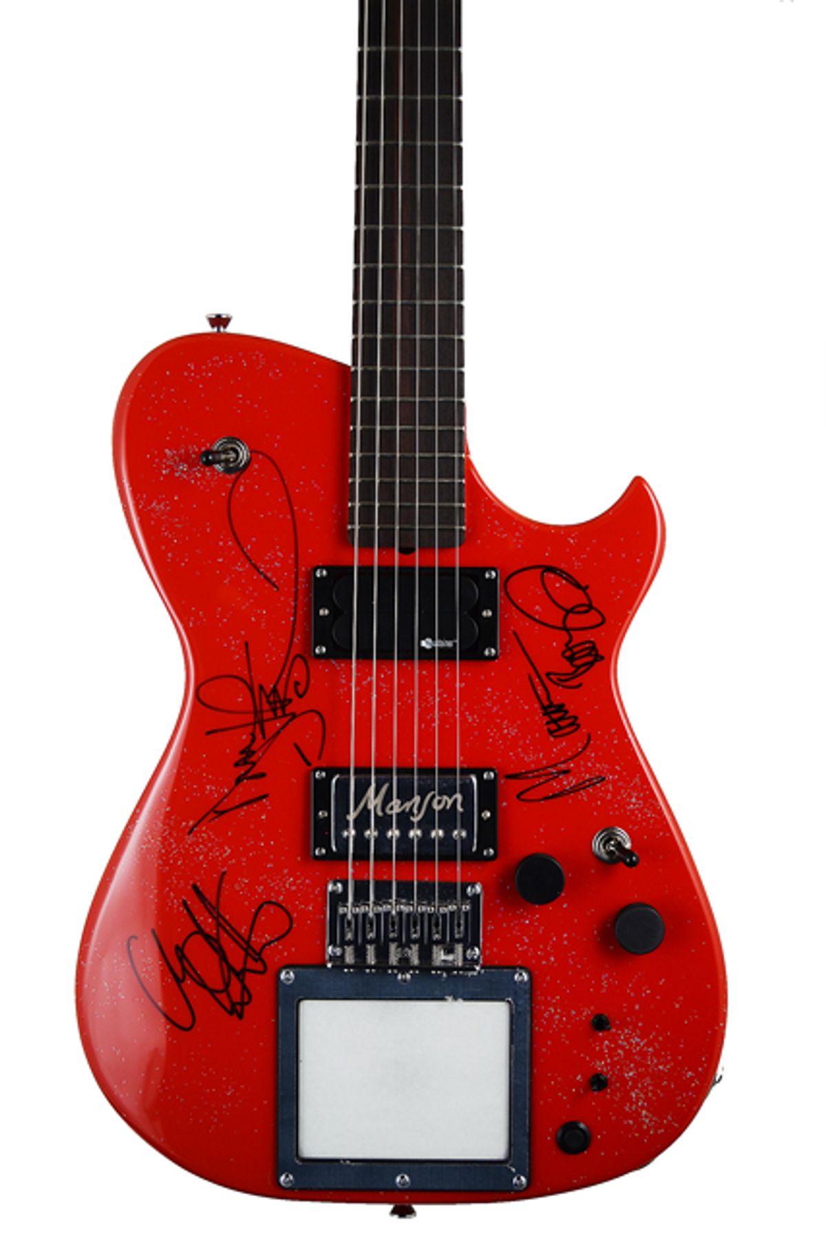 Manson’s Announce Charity Auction of Rare MB-1 Guitar Signed by Muse