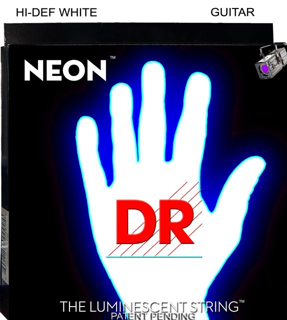 DR Strings Announces NEON Hi-Def White Luminescent Strings