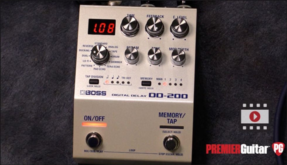 First Look: Boss DD-200 Digital Delay