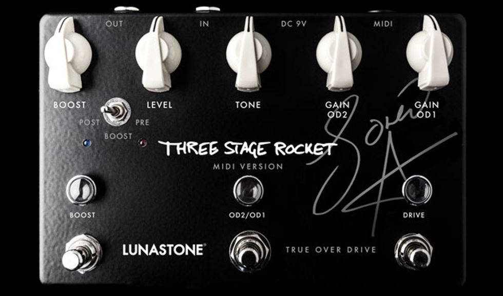 Lunastone Pedals Launches the Three Stage Rocket MIDI