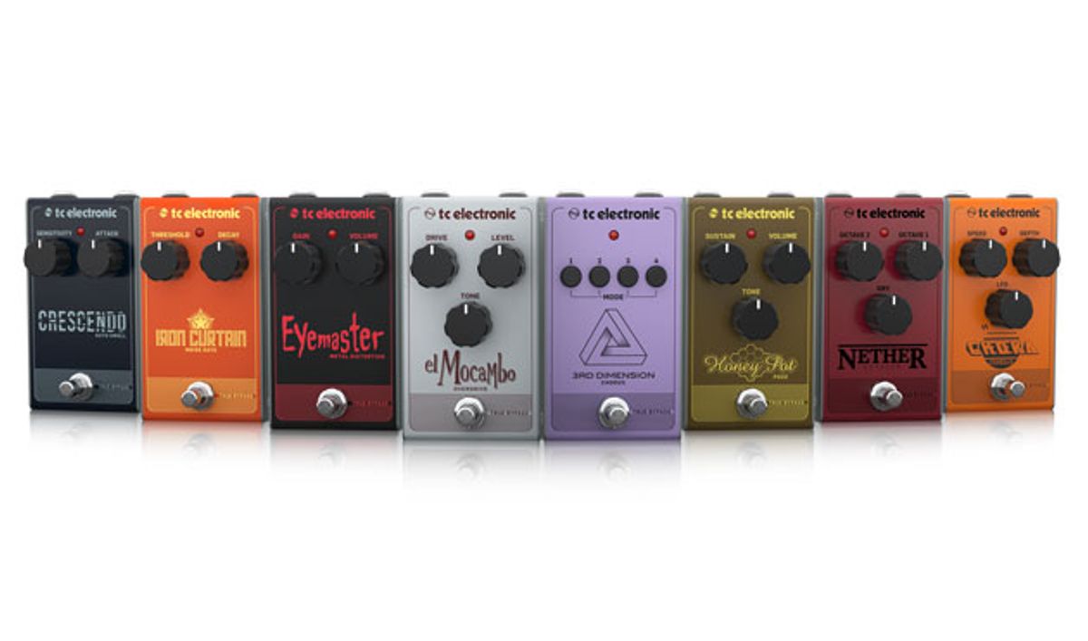 TC Electronic Launches 8 New Analog Pedals